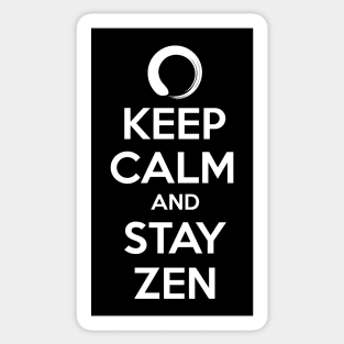 Keep calm and stay Zen Sticker